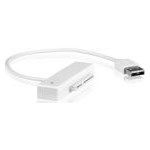 Cablu adaptor Sata la 1xUsb 2.0, alb + carcasa Hdd alba