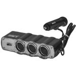 Priza bricheta tripla cu USB RoGroup, 12/24V