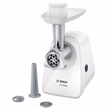 Masina de tocat Bosch MFW2510W SmartPower 1500W 350W 1.7 kg Alb