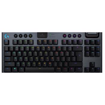 Tastatura Gaming Wireless mecanica LOGITECH G915 TKL Linear, USB, Bluetooth, Layout US INT, negru