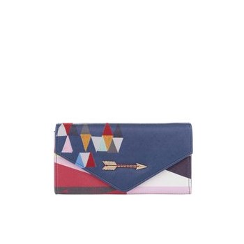 Portofel multicolor cu model geometric Disaster Dakota