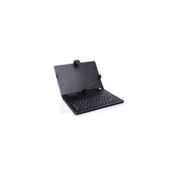 Husa cu tastatura, universala pentru tableta de 7", conexiune micro USB, Negru