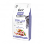 BRIT Care Sterilized Weight Control, Rață și Curcan, hrană uscată fără cereale pisici sterilizate, managementul greutății, 7kg