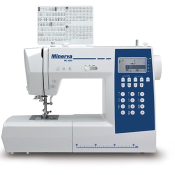 Masina de cusut digitala Minerva MC350C 310 programe 800 RPM Alba