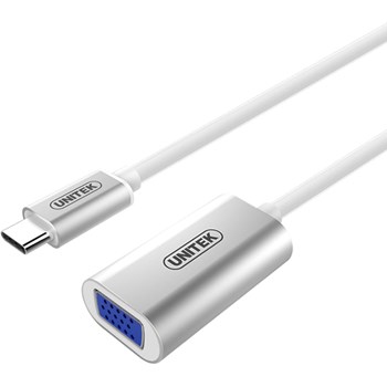 Adaptor , Unitek , Y/6315 USB 3.1 C / VGA , argintiu