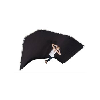 Lastolite 7621 - fundal panoramic negru, 2.35x4m