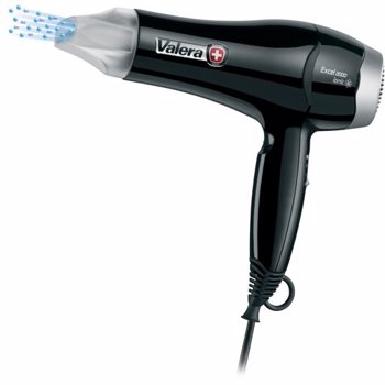 Uscator de par Excel 2000 Ionic, 2000 W, Ionizare, 6 Trepte temperatura/viteza, Cool shot, Filtru detasabil, Concentrator, Negru