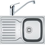 FRANKE Pachet chiuveta PXN 614-78ST + baterie BASIC CROM