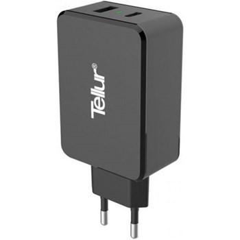 Incarcator retea TELLUR TLL151071 Type C/USB A, negru