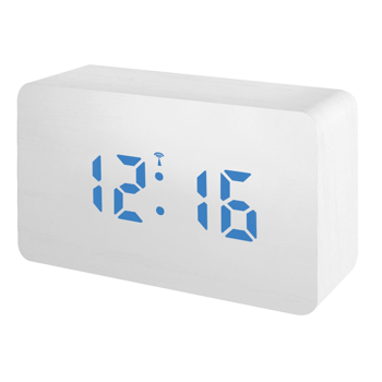 Statie meteo Bresser MyTime W RC, termometru, alarma, LED albastru, Alb