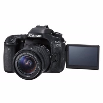Aparat foto DSLR EOS 80D, 24.2 MP, WiFi, Negru