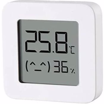 Senzor de temperatura si umiditate bluetooth cu afisaj LCD Xiaomi LYWSD03MMC Alb Patrat lywsd03mmc