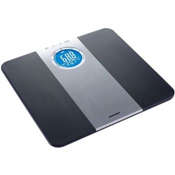 Cantar corporal de diagnostic Heinner HDS-150BKSL 150kg Memorie 8 persoane LCD Gradare 50g Platforma de plastic Black hds-150bksl