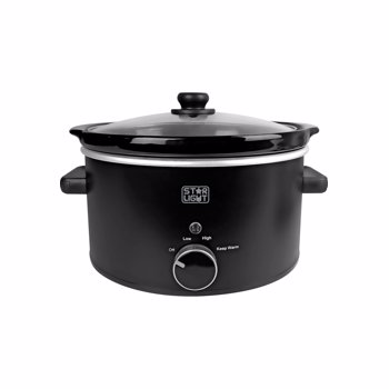 Slow cooker , 3.5l, 180W, Vas ceramica detasabil, Functie de pastrare la cald, Negru