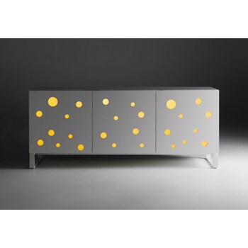 Dulap Polka Dots Fullwhite, l192xA49xH96 cm