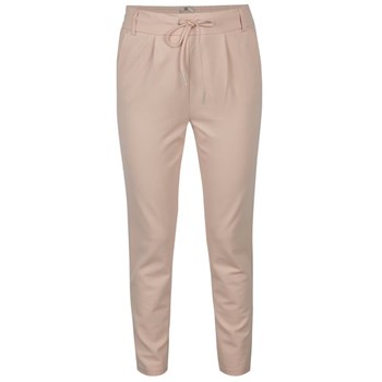 Pantaloni roz pal cu talie elastica - ONLY Poptrash