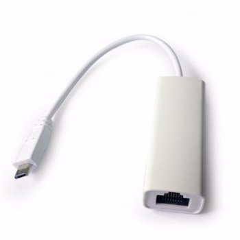 Adaptor micro USB-Ethernet Gembird NIC-MU2-01 (Alb)