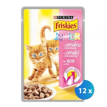 Pachet Plicuri Friskies Cat Junior cu Pui 12 x 100 g