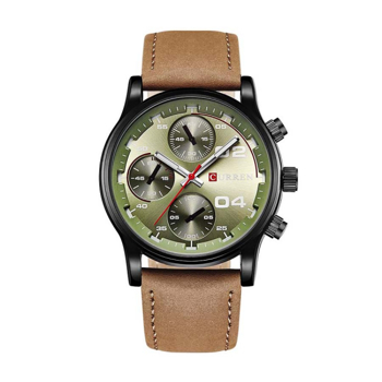 Ceas casual barbatesc Curren Quartz 8207-3 verde