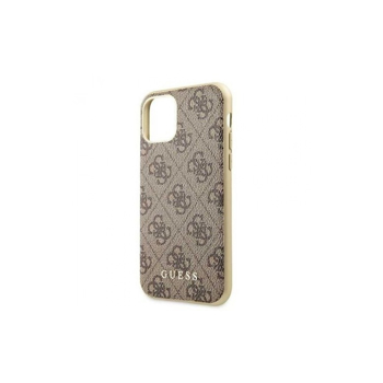 Husa de protectie, Guess 4G Collection, iPhone 11, Maro
