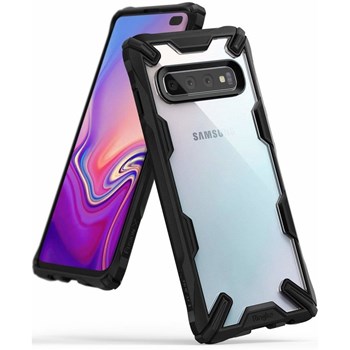 Husa Samsung Galaxy S10 Plus Ringke FUSION X Transparent Negru 8809628568969