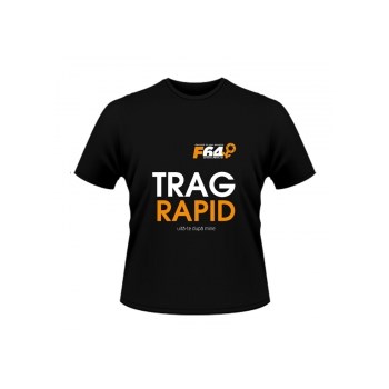 Tricou negru -Trag Rapid - XXL