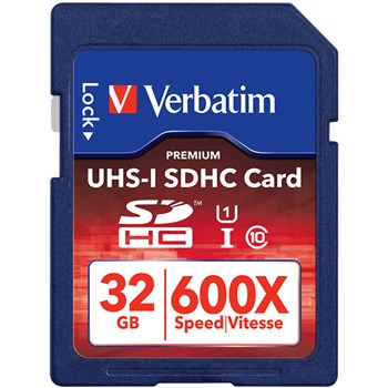 SECURE DIGITAL VERBATIM 32GB SDHC CLASS 10 43963