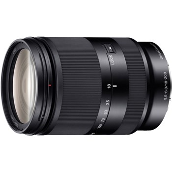 Obiectiv Sony, montura E, 18–200 mm, F3.5–6.3 OSS LE, Negru