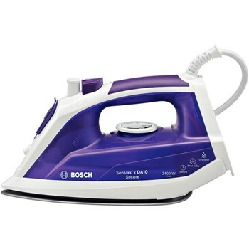 Bosch Fier de calcat Sensixx´x DA10 Secure TDA1024110, 2400 W, talpa Palladium Glissee, functie auto shut-off, alb/violet