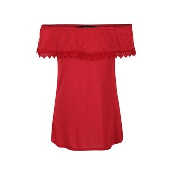 Top rosu Dorothy Perkins cu decolteu pe umeri
