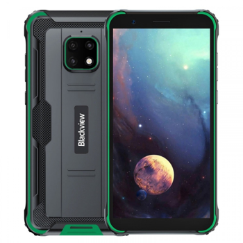 Telefon mobil Blackview BV4900, 4G, IPS 5.7 , 3GB RAM, 32GB ROM, Android 10, Helio A22 QuadCore, NFC, 5580mAh, Dual SIM, Verde