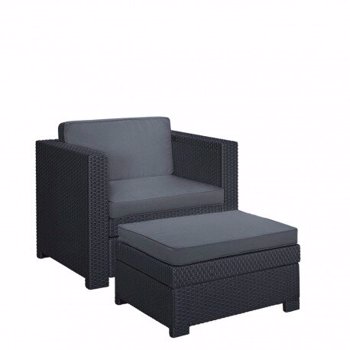 Keter Set mobilier gradina Curver Provence Chillout, gri