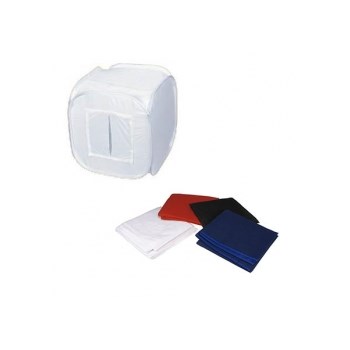 PB-03 - Cub pliabil 80x80cm - solutia de studio portabil pentru fotografiere produse