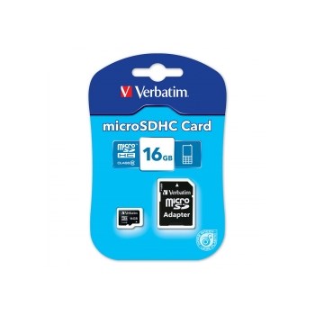 Verbatim microSD 16GB Class 10 cu adaptor