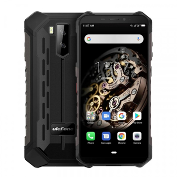 Telefon mobil Ulefone Armor X5, 4G, IPS 5.5inch, 3GB RAM, 32GB ROM, Android 10.0, MT6762 OctaCore, Waterproof, 5000mAh, Dual SIM, Negru