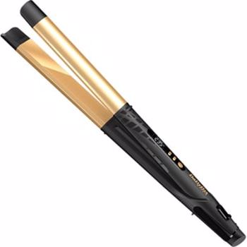 Placa de de indreptat parul 2 in 1 BABYLISS Creative Gold ST440E, 235 grade, LCD, invelis ceramic, negru