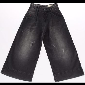 Diesel Kids Wide Leg PALTI Jeans Culoarea BLACK BM6954817