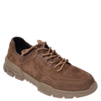 Pantofi OTTER taupe, Y93651, din nabuc