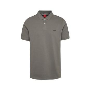 Tricou polo gri s.Oliver cu slituri laterale