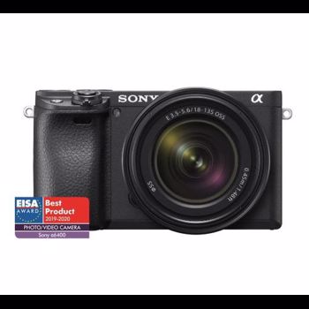 Aparat foto Mirrorless Sony Alpha A6400 MB, 24.2 MP, APS-C, E-mount, 4K HDR, 4D Focus, Time-lapse, ISO 100-32000, Negru + Obiectiv SEL18135 18-135 mm
