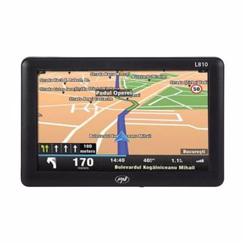 Sistem de navigatie GPS PNI L810, LCD 7" , 800 MHz, 256M DDRAM, 8GB, FM, harta Europei Mireo Don't Panic + Actualizari pe viata a hartilor (Negru)