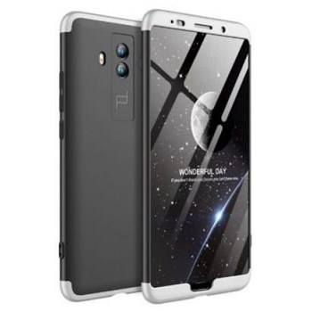 Husa Protectie Spate GKK 360 Negru / Argintiu pentru Huawei Mate 10
