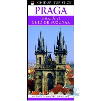 Praga - Harta si ghid de buzunar
