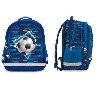 Ghiozdan Football, clasele primare, 3 compartimente, S-Cool
