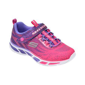 Pantofi sport SKECHERS roz, Litebeams, din material textil