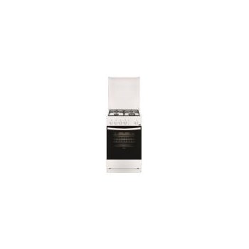 Aragaz Zanussi ZCG210U1WA, Gaz, 4 Arzatoare, Aprindere electrica plita/cuptor, 50 cm, Alb