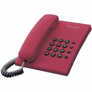 Telefon analogic Panasonic KX-TS500FXR, Rosu