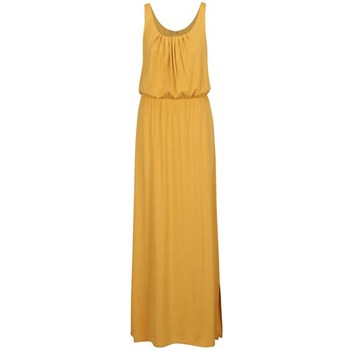 Rochie galben mustar ONLY Sally cu slit lateral