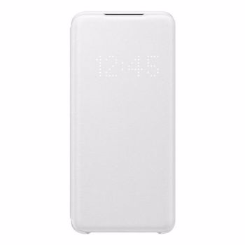 Husa Flip Cover Samsung LED View EF-NG980PWEGEU pentru Samsung Galaxy S20 (Alb)