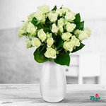 Buchet de 9 minirosa albi